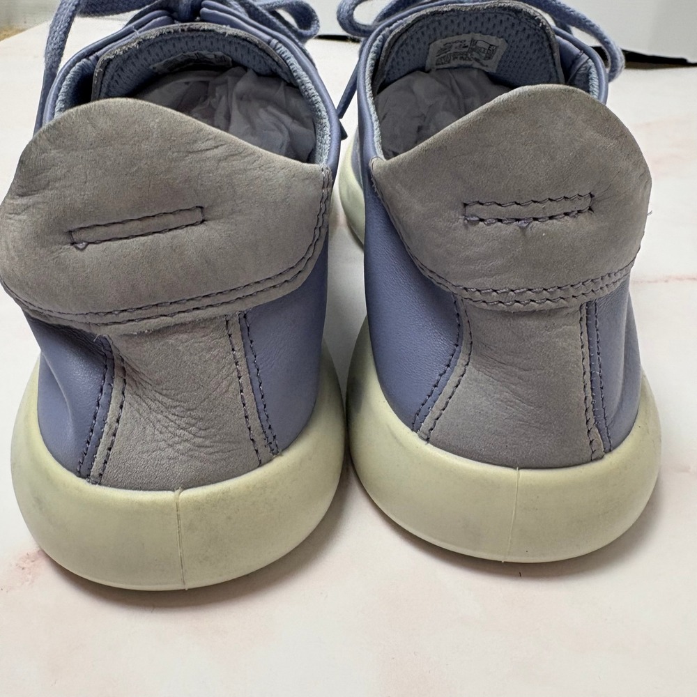 ECCO Womens Eventide Blue Lace Up Sneakers Shoes EU 41 US 10 Minimalist Modern - Picture 4 of 7